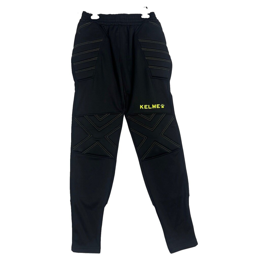Kelme Goalkeeper Soccer Pants Black Padded Knees Adult XS Training Athletic